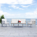 SAFAVIEH Outdoor Galilea 5-Piece Living Set - 27W x 33D x 69H