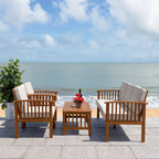 SAFAVIEH Outdoor Galilea 5-Piece Living Set - 27W x 33D x 69H