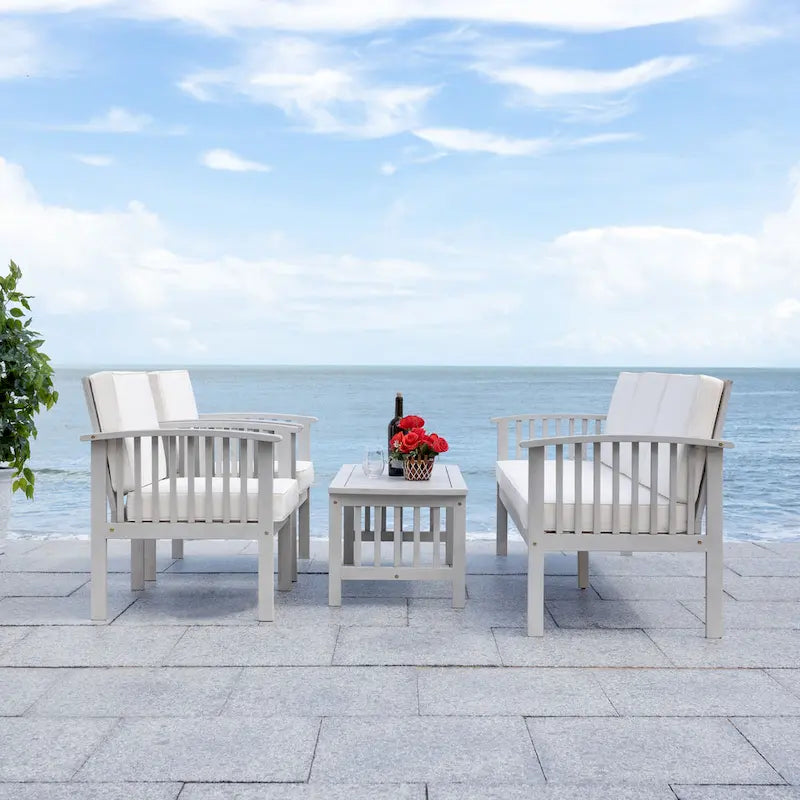 SAFAVIEH Outdoor Galilea 5-Piece Living Set - 27W x 33D x 69H