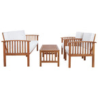 SAFAVIEH Outdoor Galilea 5-Piece Living Set - 27W x 33D x 69H