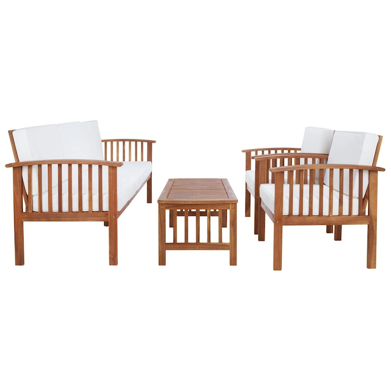SAFAVIEH Outdoor Galilea 5-Piece Living Set - 27W x 33D x 69H