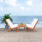 SAFAVIEH Outdoor Aryana 4-Piece Conversation Patio Set with Accent Pillow - 46W x 34D x 32H