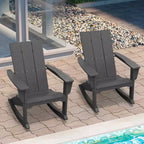Sedia a dondolo Adirondack in plastica HDPE HYLEORY