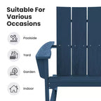 Sedia a dondolo Adirondack in plastica HDPE HYLEORY