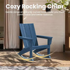 Sedia a dondolo Adirondack in plastica HDPE HYLEORY
