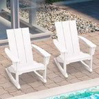 Sedia a dondolo Adirondack in plastica HDPE HYLEORY
