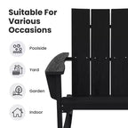 Sedia a dondolo Adirondack in plastica HDPE HYLEORY