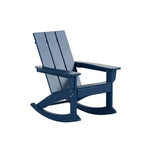 WestinTrends 5-Piece Modern Adirondack Outdoor Rocking Chair with Side Table Set