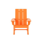 WestinTrends 5-Piece Modern Adirondack Outdoor Rocking Chair with Side Table Set