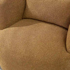 KINWELL 34 Wide Boucle Fabric Upholstered Swivel Armchair (Set of 2)