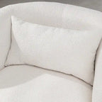 KINWELL 34 Wide Boucle Fabric Upholstered Swivel Armchair (Set of 2)