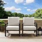 Crosley Kaplan 2 Pc Outdoor Chair Set - 72 W x 30.5 D x 32 H