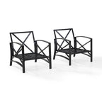 Crosley Kaplan 2 Pc Outdoor Chair Set - 72 W x 30.5 D x 32 H