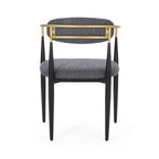 Modern Industrial Elmore Upholstered Dining Chairs (Set of 2) with Iron Frame by Christopher Knight Home