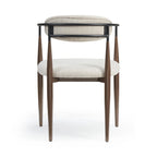 Modern Industrial Elmore Upholstered Dining Chairs (Set of 2) with Iron Frame by Christopher Knight Home