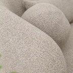 KINWELL Boucle Upholstered 2-Seats Loveseat with Pillows