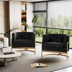 Accent Chair, Velvet Barrel Chair Modern Arm Chair for Living Room