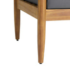 Magnolia Outdoor Acacia Wood Club Chair (Set of 2) by Christopher Knight Home