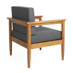 Magnolia Outdoor Acacia Wood Club Chair (Set of 2) by Christopher Knight Home