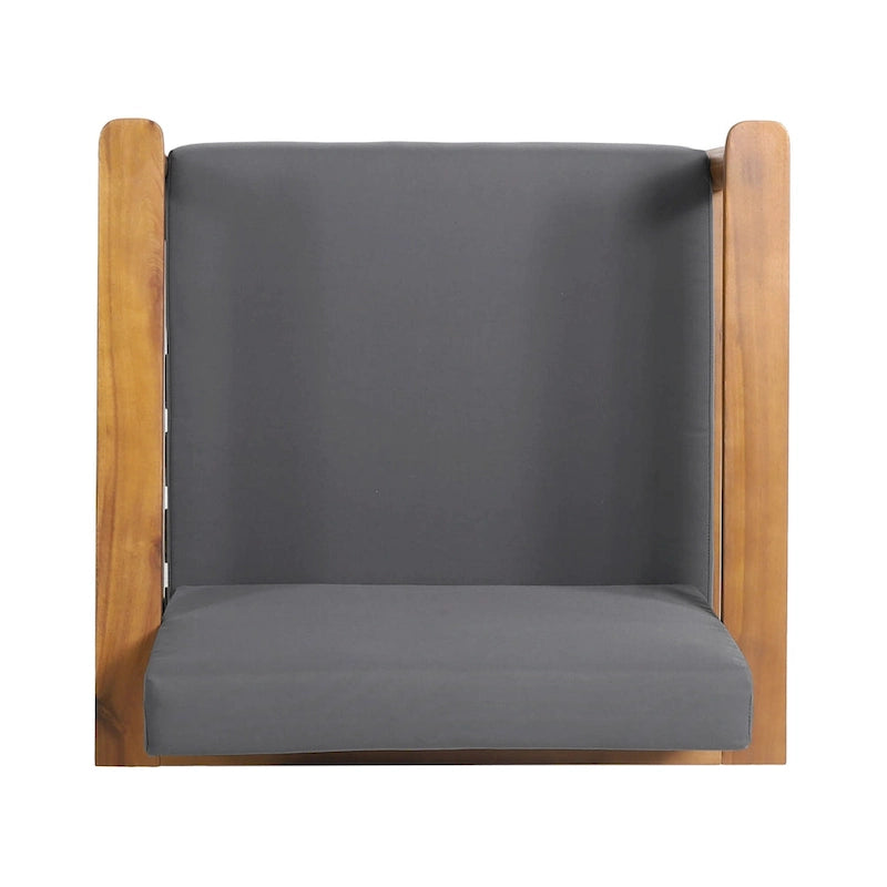 Magnolia Outdoor Acacia Wood Club Chair (Set of 2) by Christopher Knight Home