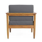 Magnolia Outdoor Acacia Wood Club Chair (Set of 2) by Christopher Knight Home