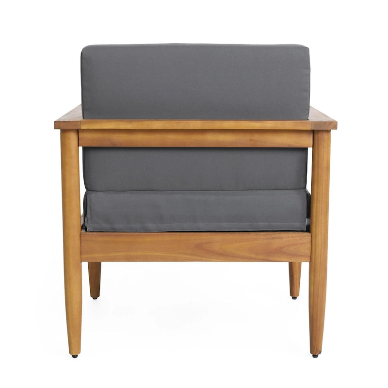 Magnolia Outdoor Acacia Wood Club Chair (Set of 2) by Christopher Knight Home