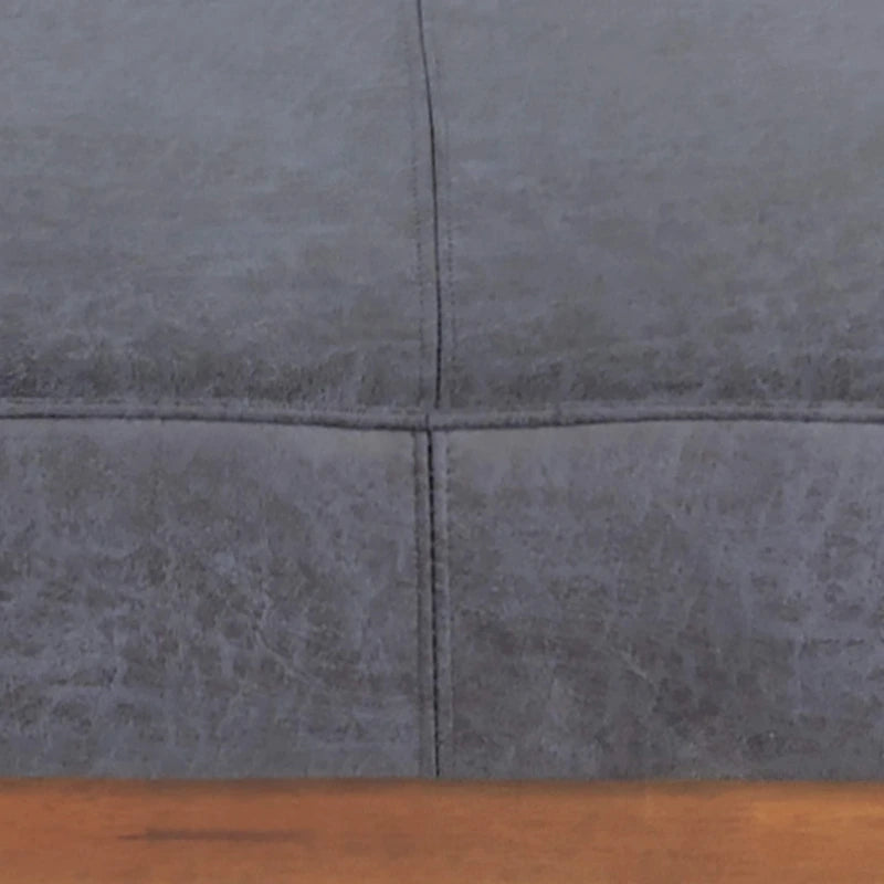 Hillman Modern Microfiber Cocktail Ottoman with Wood Frame by Christopher Knight Home