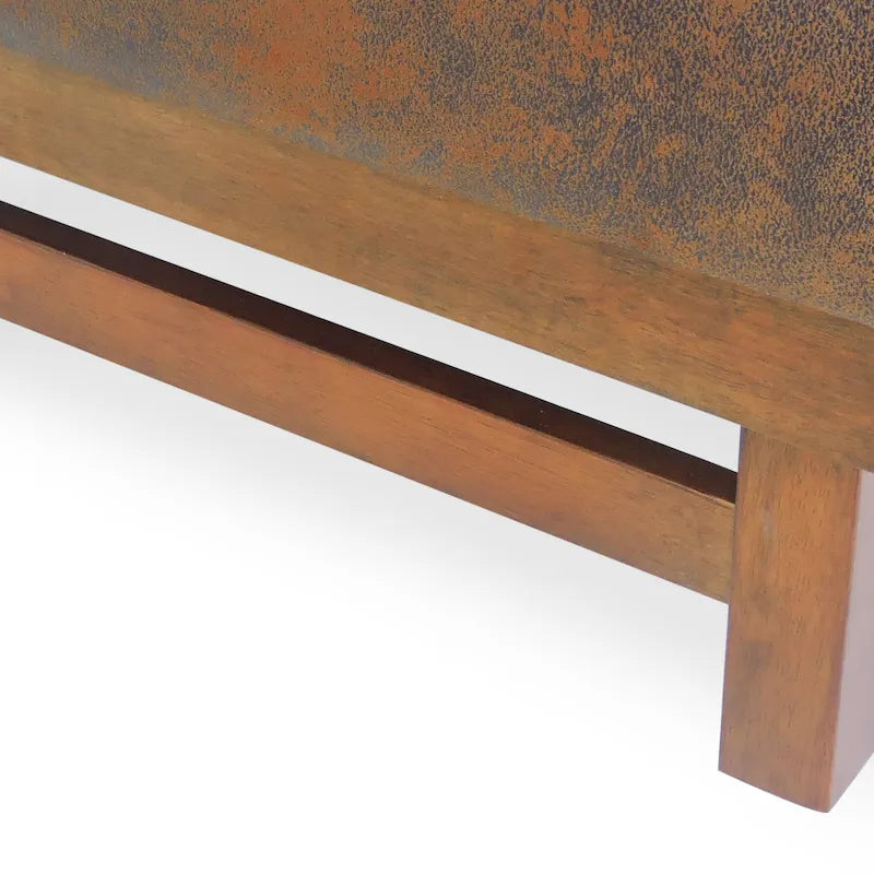 Hillman Modern Microfiber Cocktail Ottoman with Wood Frame by Christopher Knight Home