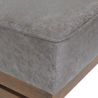 Hillman Modern Microfiber Cocktail Ottoman with Wood Frame by Christopher Knight Home