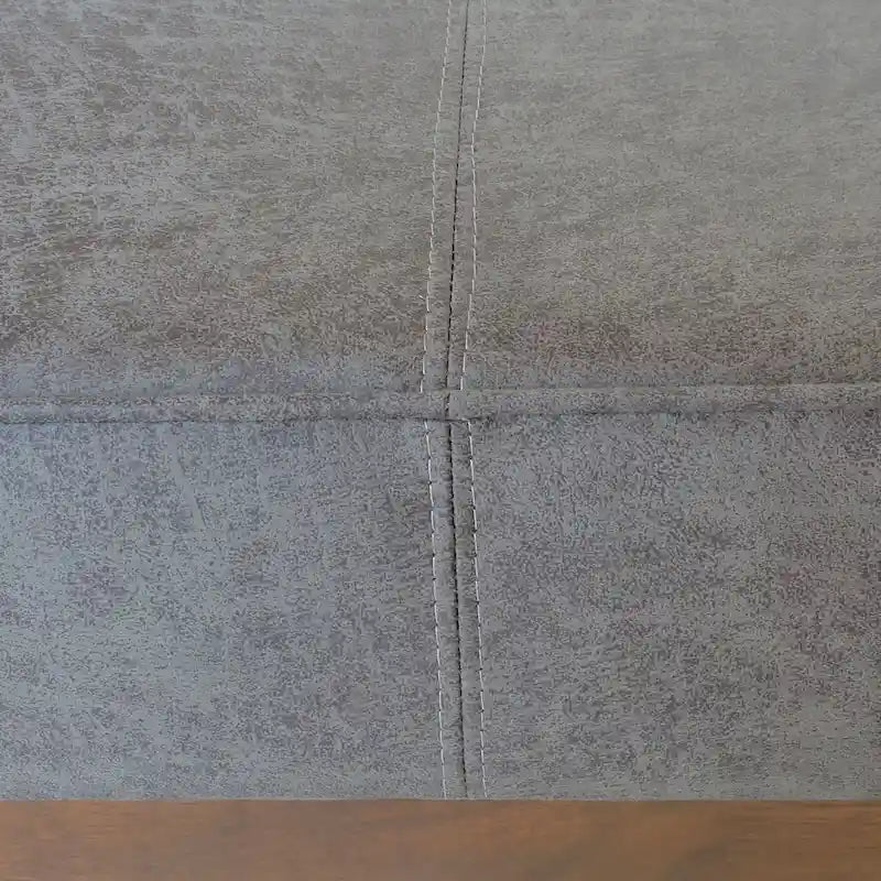 Hillman Modern Microfiber Cocktail Ottoman with Wood Frame by Christopher Knight Home
