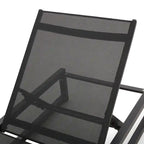 Modesta Outdoor Aluminum Chaise Lounge Set with C-Shaped End Table by Christopher Knight Home