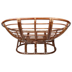 Bali Rattan Double Papasan Chair with Twill Cushion