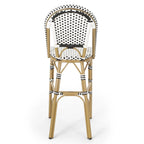 Kinner Outdoor Aluminum French Barstools (Set of 4) by Christopher Knight Home - 18.00 L x 23.75 W x 46.00 H