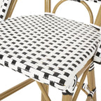 Kinner Outdoor Aluminum French Barstools (Set of 4) by Christopher Knight Home - 18.00 L x 23.75 W x 46.00 H