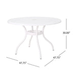Phoenix Traditional Outdoor 4 Seater Round Cast Aluminum Dining Set by Christopher Knight Home