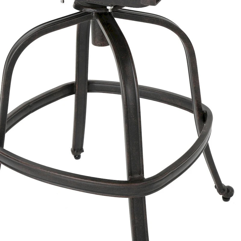 Jayden Outdoor Cast Aluminum Swivel Bar Stool by Christopher Knight Home