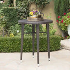 Patina Outdoor 5-piece Wicker 32-inch Round Bar Set by Christopher Knight Home