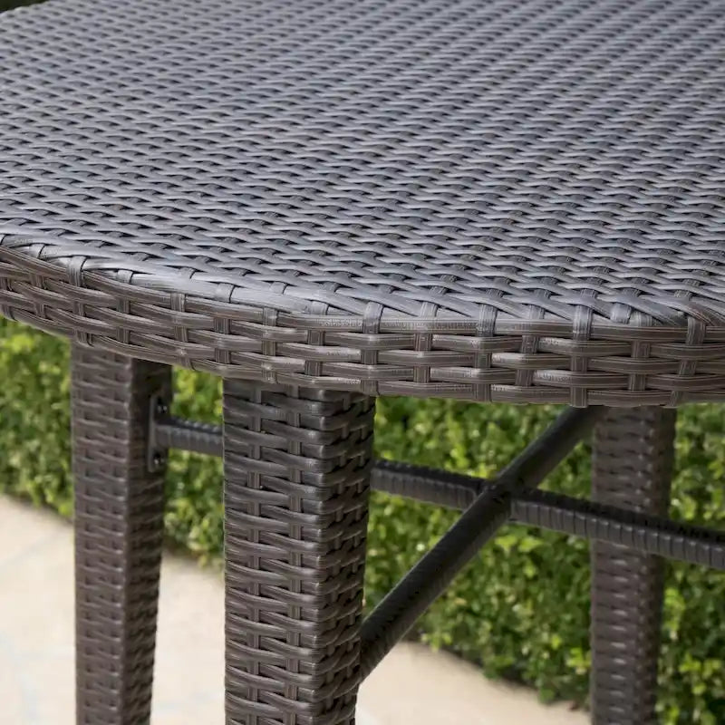 Patina Outdoor 5-piece Wicker 32-inch Round Bar Set by Christopher Knight Home