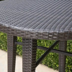 Patina Outdoor 5-piece Wicker 32-inch Round Bar Set by Christopher Knight Home