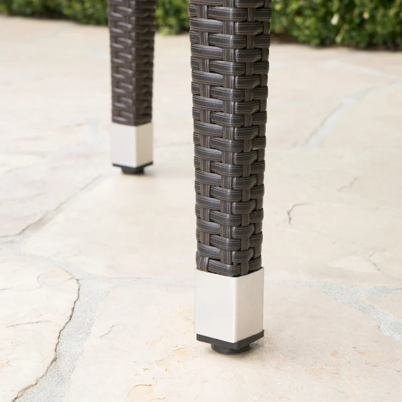 Patina Outdoor 5-piece Wicker 32-inch Round Bar Set by Christopher Knight Home