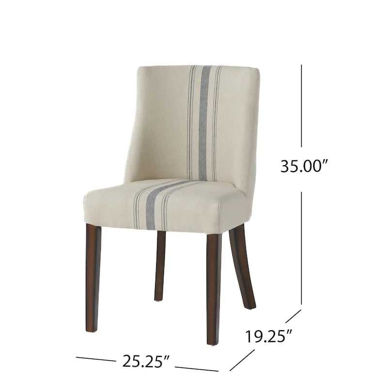 Harman Fabric Dining Chairs (Set of 2) by Christopher Knight Home