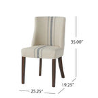 Harman Fabric Dining Chairs (Set of 2) by Christopher Knight Home