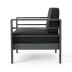 Cape Coral Outdoor Aluminum 3-piece Chat Set with Cushions by Christopher Knight Home