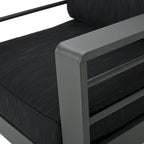 Cape Coral Outdoor Aluminum 3-piece Chat Set with Cushions by Christopher Knight Home