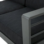 Cape Coral 4-pc. Cushioned Aluminum Chat Set by Christopher Knight Home