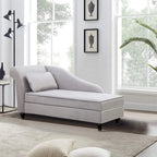 Modern Chaise Lounge Indoor with Storage Fabric Chaise Lounge Couch