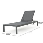 Cape Coral Outdoor Aluminum 3-piece Chaise Lounge Set by Christopher Knight Home