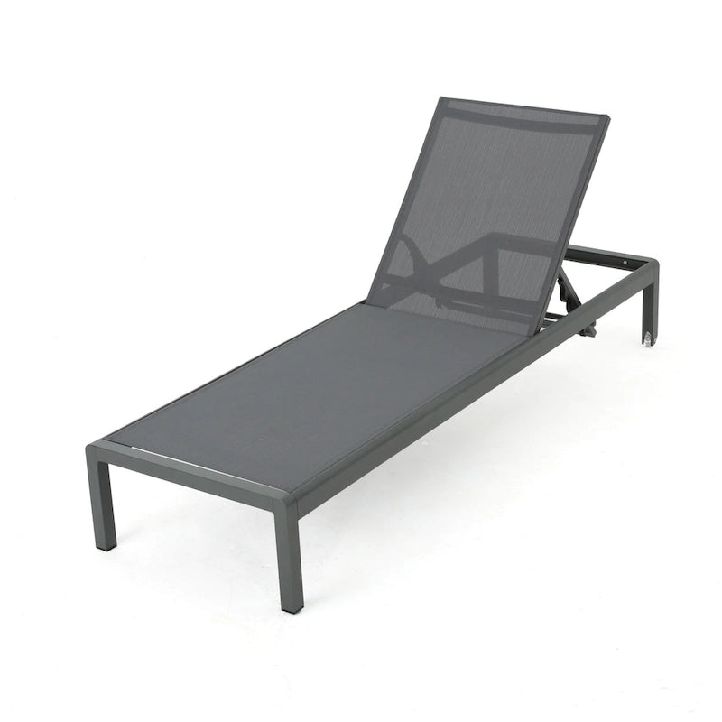 Cape Coral Outdoor Aluminum 3-piece Chaise Lounge Set by Christopher Knight Home