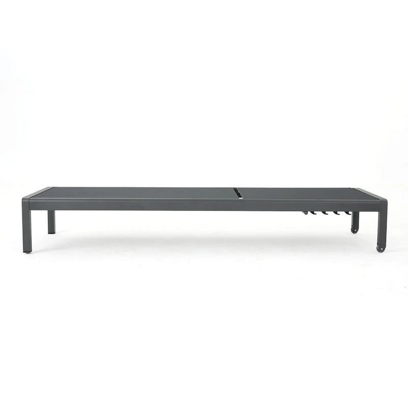 Cape Coral Outdoor Aluminum 3-piece Chaise Lounge Set by Christopher Knight Home