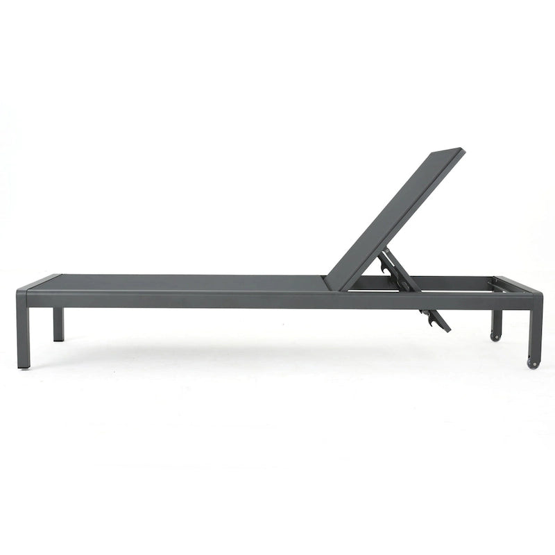 Cape Coral Outdoor Aluminum 3-piece Chaise Lounge Set by Christopher Knight Home
